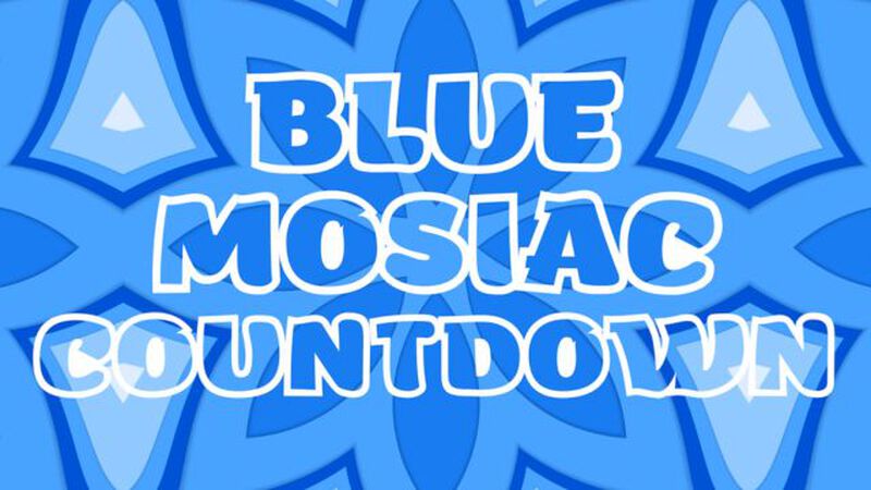 Blue Mosaic Countdown